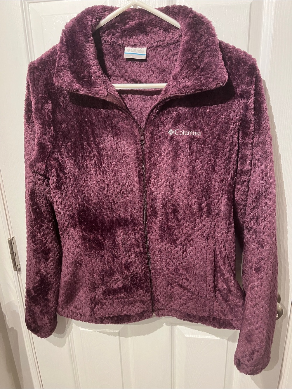 Columbia Women’s Plush Full‑Zip Jacket — Plum